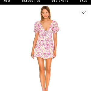 Paulina puff sleeve mini dress